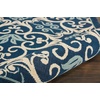 image:imageNourison Home Caribbean Navy 4 x Round Area Rug Geometric Floral Bed Room Living Room Dining Room Kitchen Easy Cleaning Non Shedding 4 RoundNavy