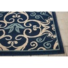 image:imageNourison Home Caribbean Navy 4 x Round Area Rug Geometric Floral Bed Room Living Room Dining Room Kitchen Easy Cleaning Non Shedding 4 RoundNavy