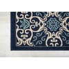 image:imageNourison Home Caribbean Navy 4 x Round Area Rug Geometric Floral Bed Room Living Room Dining Room Kitchen Easy Cleaning Non Shedding 4 RoundNavy