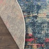 image:imageNourison Home Celestial Blue Yellow 4 x Round Area Rug  Easy Clean Non Shedding Bed Room Living Room Dining Room Kitchen 4 x RoundBlue Yellow