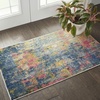 image:imageNourison Home Celestial Blue Yellow 4 x Round Area Rug  Easy Clean Non Shedding Bed Room Living Room Dining Room Kitchen 4 x RoundBlue Yellow