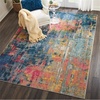 image:imageNourison Home Celestial Blue Yellow 4 x Round Area Rug  Easy Clean Non Shedding Bed Room Living Room Dining Room Kitchen 4 x RoundBlue Yellow