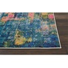 image:imageNourison Home Celestial Blue Yellow 4 x Round Area Rug  Easy Clean Non Shedding Bed Room Living Room Dining Room Kitchen 4 x RoundBlue Yellow