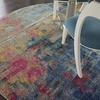 image:imageNourison Home Celestial Blue Yellow 4 x Round Area Rug  Easy Clean Non Shedding Bed Room Living Room Dining Room Kitchen 4 x RoundBlue Yellow