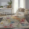 image:imageNourison Home Celestial Ivory Multicolor 3 x 5 Area Rug  Easy Clean Non Shedding Bed Room Living Room Dining Room Kitchen 3 x 5IvoryMulti