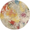 image:imageNourison Home Celestial Ivory Multicolor 3 x 5 Area Rug  Easy Clean Non Shedding Bed Room Living Room Dining Room Kitchen 3 x 5IvoryMulti
