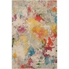 image:imageNourison Home Celestial Ivory Multicolor 3 x 5 Area Rug  Easy Clean Non Shedding Bed Room Living Room Dining Room Kitchen 3 x 5IvoryMulti