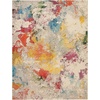 image:imageNourison Home Celestial Ivory Multicolor 3 x 5 Area Rug  Easy Clean Non Shedding Bed Room Living Room Dining Room Kitchen 3 x 5IvoryMulti