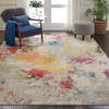 image:imageNourison Home Celestial Ivory Multicolor 3 x 5 Area Rug  Easy Clean Non Shedding Bed Room Living Room Dining Room Kitchen 3 x 5IvoryMulti