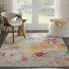 image:imageNourison Home Celestial Ivory Multicolor 3 x 5 Area Rug  Easy Clean Non Shedding Bed Room Living Room Dining Room Kitchen 3 x 5IvoryMulti