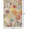 image:imageNourison Home Celestial Ivory Multicolor 3 x 5 Area Rug  Easy Clean Non Shedding Bed Room Living Room Dining Room Kitchen 3 x 5IvoryMulti