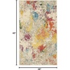 image:imageNourison Home Celestial Ivory Multicolor 3 x 5 Area Rug  Easy Clean Non Shedding Bed Room Living Room Dining Room Kitchen 3 x 5IvoryMulti