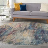 image:imageNourison Home Celestial Multicolor 3 x 5 Area Rug Abstract Easy Cleaning Non Shedding Bed Room Living Room Dining Room Kitchen 3x5Multi Color