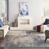 image:imageNourison Home Celestial Multicolor 3 x 5 Area Rug Abstract Easy Cleaning Non Shedding Bed Room Living Room Dining Room Kitchen 3x5Multi Color
