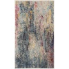 image:imageNourison Home Celestial Multicolor 3 x 5 Area Rug Abstract Easy Cleaning Non Shedding Bed Room Living Room Dining Room Kitchen 3x5Multi Color