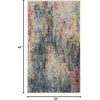 image:imageNourison Home Celestial Multicolor 3 x 5 Area Rug Abstract Easy Cleaning Non Shedding Bed Room Living Room Dining Room Kitchen 3x5Multi Color