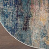 image:imageNourison Home Celestial Multicolor 3 x 5 Area Rug Abstract Easy Cleaning Non Shedding Bed Room Living Room Dining Room Kitchen 3x5Multi Color