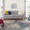 image:imageNourison Home Celestial Multicolor 3 x 5 Area Rug Abstract Easy Cleaning Non Shedding Bed Room Living Room Dining Room Kitchen 3x5Multi Color