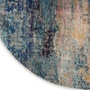 image:imageNourison Home Celestial Multicolor 3 x 5 Area Rug Abstract Easy Cleaning Non Shedding Bed Room Living Room Dining Room Kitchen 3x5Multi Color
