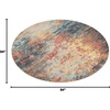 image:imageNourison Home Celestial Multicolor 710 x Round Area Rug Abstract Non Shedding Easy Cleaning Bed Room Living Room Dining Room Kitchen 8 RoundMulti Color
