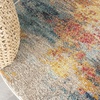 image:imageNourison Home Celestial Multicolor 710 x Round Area Rug Abstract Non Shedding Easy Cleaning Bed Room Living Room Dining Room Kitchen 8 RoundMulti Color