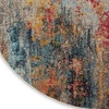 image:imageNourison Home Celestial Multicolor 710 x Round Area Rug Abstract Non Shedding Easy Cleaning Bed Room Living Room Dining Room Kitchen 8 RoundMulti Color