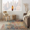 image:imageNourison Home Celestial Multicolor 710 x Round Area Rug Abstract Non Shedding Easy Cleaning Bed Room Living Room Dining Room Kitchen 8 RoundMulti Color