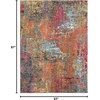 image:imageNourison Home Celestial Sunset 53 x 73 Area Rug  Easy Clean Non Shedding Bed Room Living Room Dining Room Kitchen 5 x 7Sunset