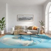 image:imageNourison Home Color Splash Blue Ivory 710 x 910 Area Rug  Easy Clean Non Shedding Bed Room Living Room Dining Room Kitchen 8 x 10Blue Ivory