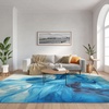 image:imageNourison Home Color Splash Blue Ivory 9 x 12 Area Rug  Easy Clean Non Shedding Bed Room Living Room Dining Room Kitchen 9 x 12Blue Ivory