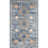 image:imageNourison Home Concerto Blue 3 x 5 Area Rug  Easy Clean Non Shedding Bed Room Living Room Dining Room Kitchen 3 x 5Blue