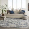 image:imageNourison Home Concerto Blue Beige 53 x 73 Area Rug  Easy Clean Non Shedding Bed Room Living Room Dining Room Kitchen 5 x 7BlueBeige