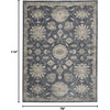 image:imageNourison Home Concerto Blue Beige 53 x 73 Area Rug  Easy Clean Non Shedding Bed Room Living Room Dining Room Kitchen 5 x 7BlueBeige