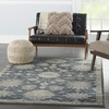 image:imageNourison Home Concerto Blue Beige 53 x 73 Area Rug  Easy Clean Non Shedding Bed Room Living Room Dining Room Kitchen 5 x 7BlueBeige