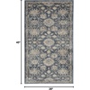 image:imageNourison Home Concerto Blue Beige 53 x 73 Area Rug  Easy Clean Non Shedding Bed Room Living Room Dining Room Kitchen 5 x 7BlueBeige