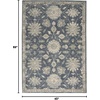 image:imageNourison Home Concerto Blue Beige 53 x 73 Area Rug  Easy Clean Non Shedding Bed Room Living Room Dining Room Kitchen 5 x 7BlueBeige