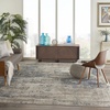 image:imageNourison Home Concerto Blue Beige 810 x 1110 Area Rug  Easy Clean Non Shedding Bed Room Living Room Dining Room Kitchen 9 x 12BlueBeige
