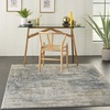 image:imageNourison Home Concerto Blue Beige 810 x 1110 Area Rug  Easy Clean Non Shedding Bed Room Living Room Dining Room Kitchen 9 x 12BlueBeige