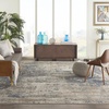 image:imageNourison Home Concerto Blue Beige 810 x 1110 Area Rug  Easy Clean Non Shedding Bed Room Living Room Dining Room Kitchen 9 x 12BlueBeige