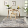 image:imageNourison Home Concerto Blue Beige 810 x 1110 Area Rug  Easy Clean Non Shedding Bed Room Living Room Dining Room Kitchen 9 x 12BlueBeige
