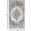 image:imageNourison Home Concerto Blue Grey 3 x 5 Area Rug  Easy Clean Non Shedding Bed Room Living Room Dining Room Kitchen 3 x 522 x 39 Rectangular