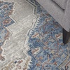 image:imageNourison Home Concerto Blue Grey 3 x 5 Area Rug  Easy Clean Non Shedding Bed Room Living Room Dining Room Kitchen 3 x 539 x 59 Rectangular