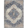image:imageNourison Home Concerto Blue Grey 3 x 5 Area Rug  Easy Clean Non Shedding Bed Room Living Room Dining Room Kitchen 3 x 539 x 59 Rectangular