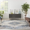 image:imageNourison Home Concerto Blue Grey 3 x 5 Area Rug  Easy Clean Non Shedding Bed Room Living Room Dining Room Kitchen 3 x 567 x 96 Rectangular