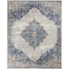 image:imageNourison Home Concerto Blue Grey 3 x 5 Area Rug  Easy Clean Non Shedding Bed Room Living Room Dining Room Kitchen 3 x 567 x 96 Rectangular