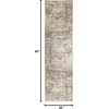 image:imageNourison Home Concerto Dark Grey 53 x 73 Area Rug  Easy Clean Non Shedding Bed Room Living Room Dining Room Kitchen 5 x 7Ivory Beige