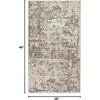 image:imageNourison Home Concerto Dark Grey 53 x 73 Area Rug  Easy Clean Non Shedding Bed Room Living Room Dining Room Kitchen 5 x 7Ivory Beige
