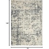 image:imageNourison Home Concerto Dark Grey 53 x 73 Area Rug  Easy Clean Non Shedding Bed Room Living Room Dining Room Kitchen 5 x 7Ivory Grey
