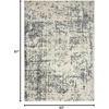 image:imageNourison Home Concerto Dark Grey 53 x 73 Area Rug  Easy Clean Non Shedding Bed Room Living Room Dining Room Kitchen 5 x 7Ivory Grey