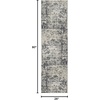 image:imageNourison Home Concerto Dark Grey 53 x 73 Area Rug  Easy Clean Non Shedding Bed Room Living Room Dining Room Kitchen 5 x 7Ivory Grey